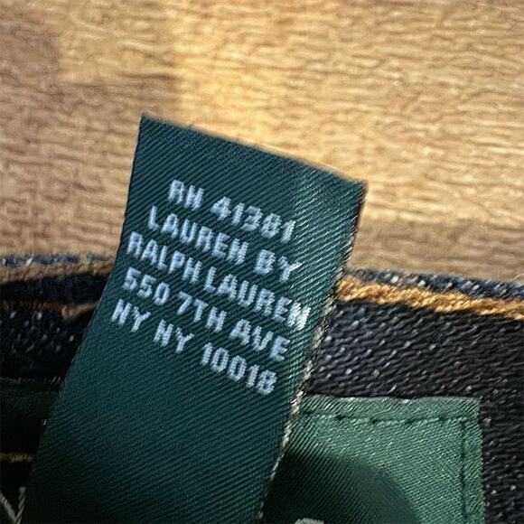 LRL Ralph Lauren Classic Bootcut Jeans 8 Dark Wash Western Horse Cowgirl READ - Picture 7 of 13